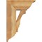 Ekena Millwork Balboa Traditional Rough Sawn Bracket w/ Offset Brace, Western Red Cedar, 8"W x 18"D x 26"H BKT0806X18X26BOA01RWR - alternate 3